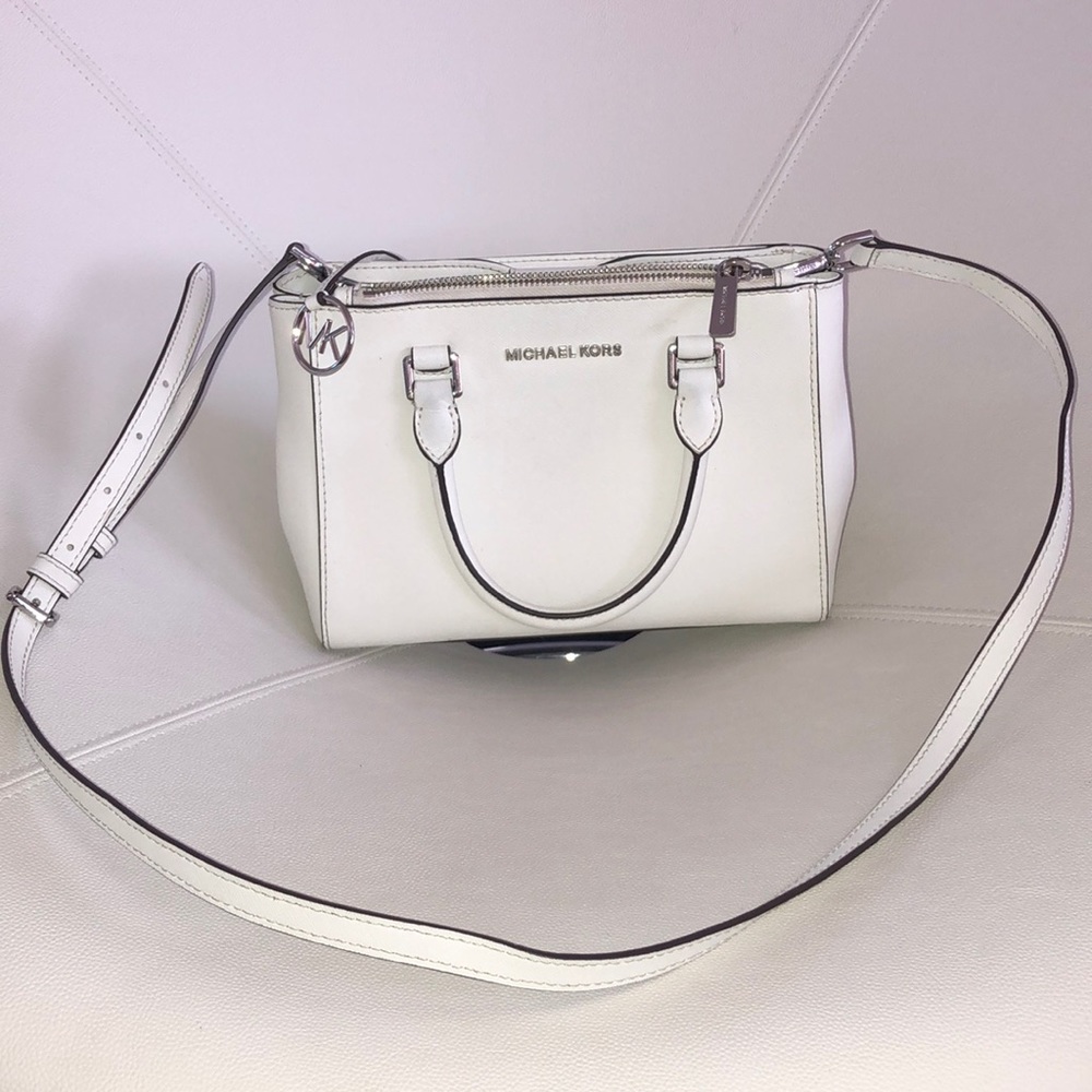 Michael Kors White Crossbody Bag